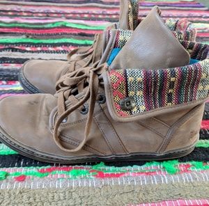 Blowfish Razberry Textile Foldover Bootie